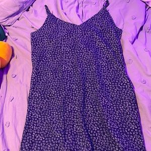 Floral blue and white dress